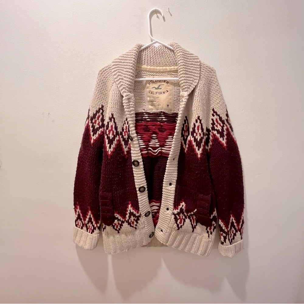 HOLLISTER Warm Wool Winter Coat Vintage-look